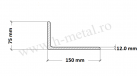 Cornier zincat 150x75x12 mm 2